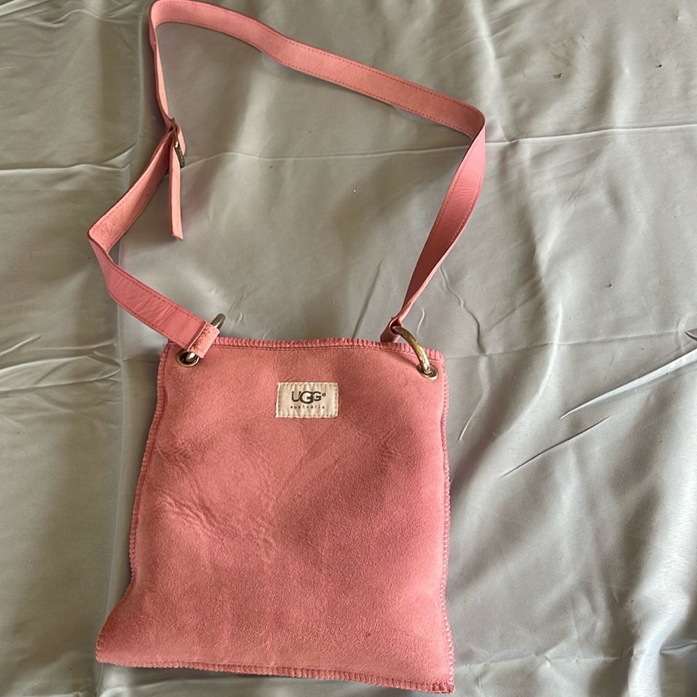 Dusty Pink Strapped Ugg Purse